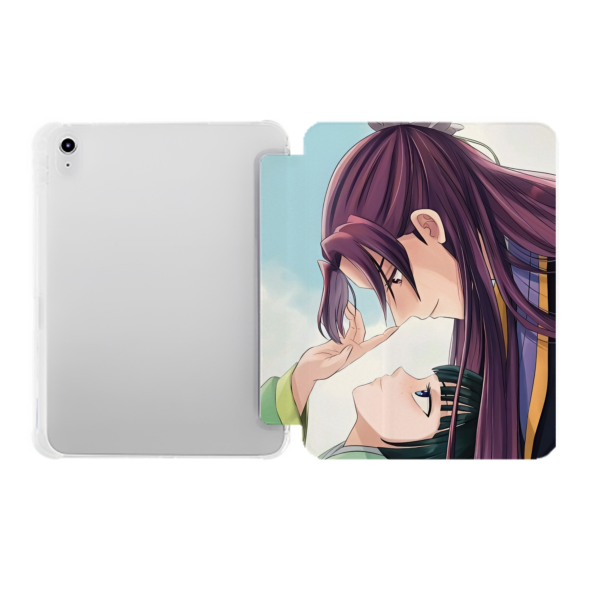 （画像用） 薬屋のひとりごと The Apothecary Diaries IPad ケース ペン収納付き 三つ折りスタンド PUレザー×シリコン 対応機種9.5/10.5/10.9インチ